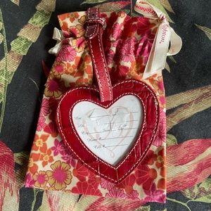 Brighton luggage ID / DEEP RED LEATHER